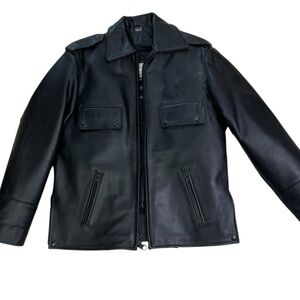 Men's Black Leather Jacket